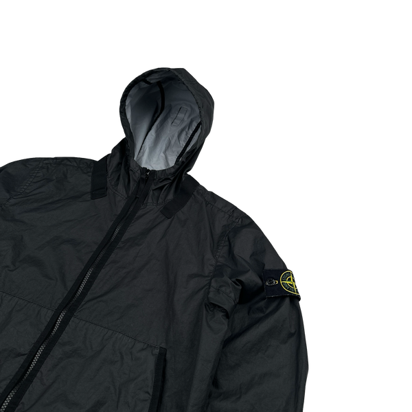 Stone Island 2021 Black Membrana TC 3L Rain Jacket - Small