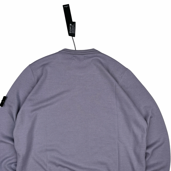 Stone Island 2023 Lavender Purple Crewneck Knit Jumper - XXL
