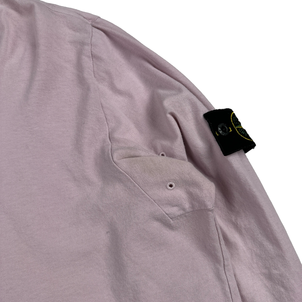 Stone Island 2017 Pink Longsleeve Cotton Top - XXL