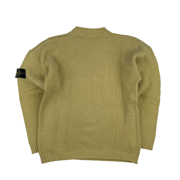 Stone Island Vintage Lemon Knit Crewneck Pullover - Small