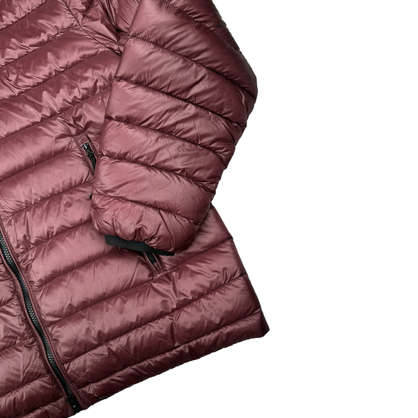 CP Company Burgundy Down Filled DD Shell Goggle Puffer Jacket - 3XL