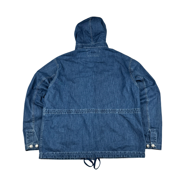 CP Company Indigo Blu Denim Goggle Jacket - XXL
