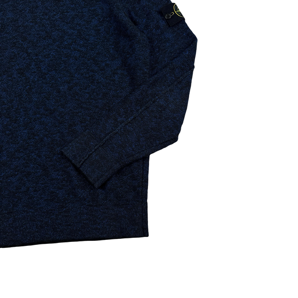 Stone Island Navy Knitted Crewneck Jumper - XL