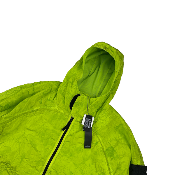 Stone Island Shadow Project 2022 Green Waffle Print Econyl Nylon Metal Jacket - XXL