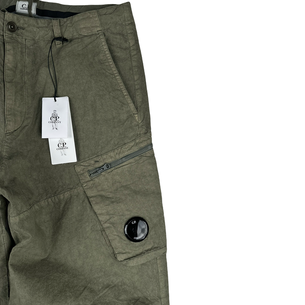 CP Company Khaki Ba Tic Cargo Trousers - Small