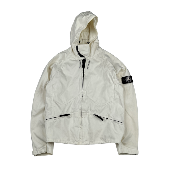 Stone Island 2006 Cream Cotton Parachute Style Jacket - Medium