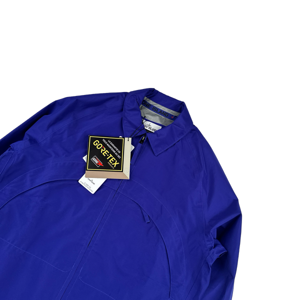 Stone Island Marina Gore Tex Waterproof Spellout Jacket - Large