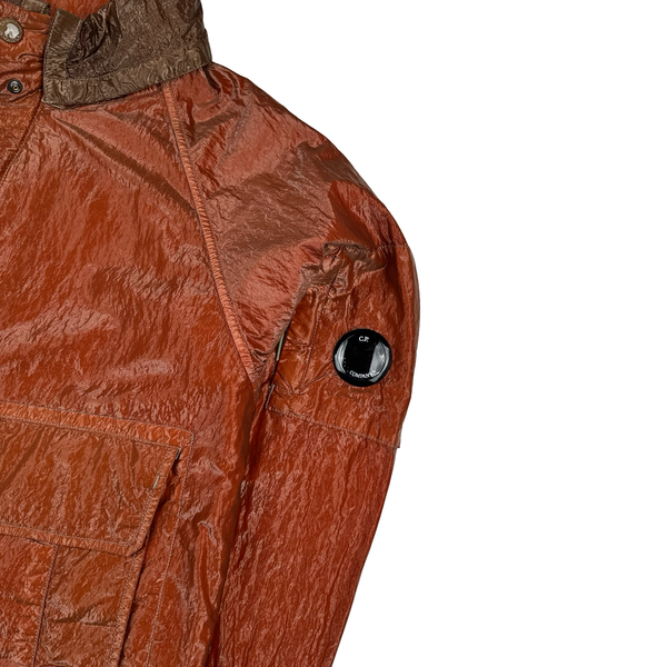 CP Company Red Garment Dyed Nylon Kan D Shell Jacket - Small