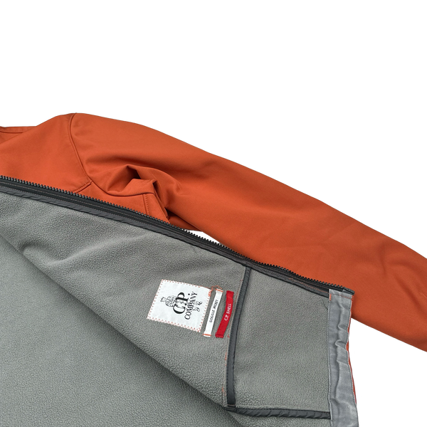 CP Company Burnt Orange Fleece Lined Soft Shell Jacket - Medium