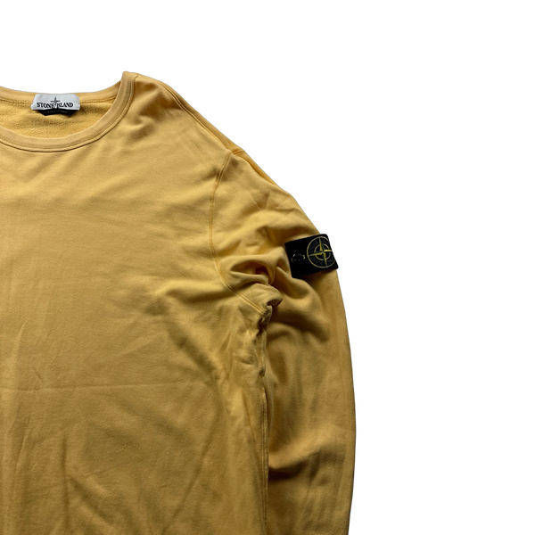 Stone Island 2017 Yellow Cotton Pullover Crewneck Jumper - XXL
