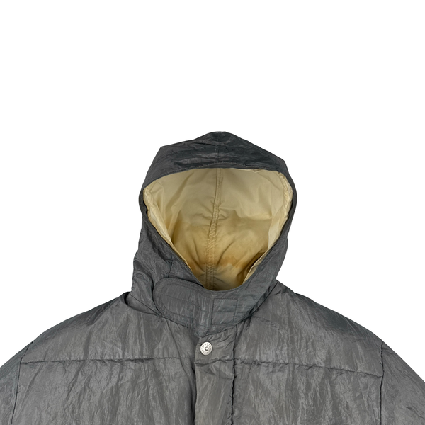 Stone Island 1999 Grey Vintage Pure Metal Jacket - Large