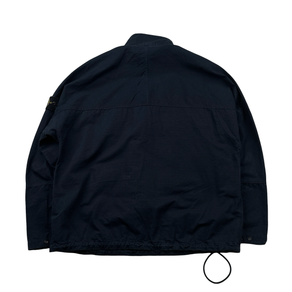 Stone Island 2021 Navy Cotton Ripstop Smock Pullover - Medium