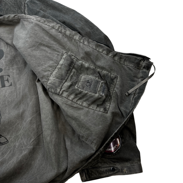 CP Company x Palace Grey Nylon La Mille Goggle Jacket - XL