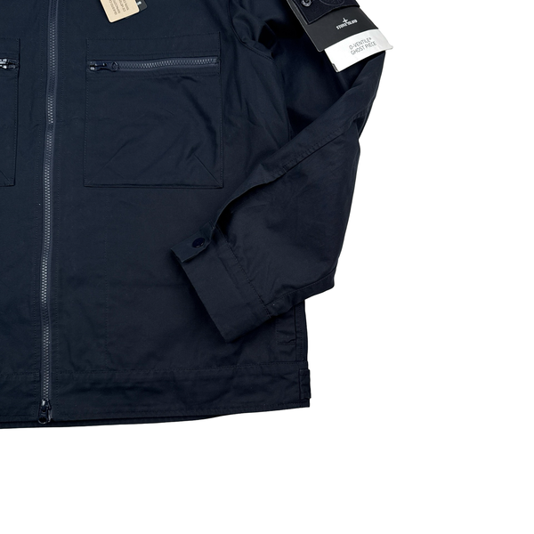 Stone Island 2024 Navy O-Ventile Ghost Piece Overshirt - Large