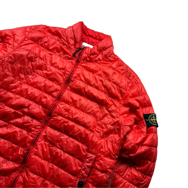 Stone Island Red Garment Dyed Down Filled Packable Jacket - 3XL