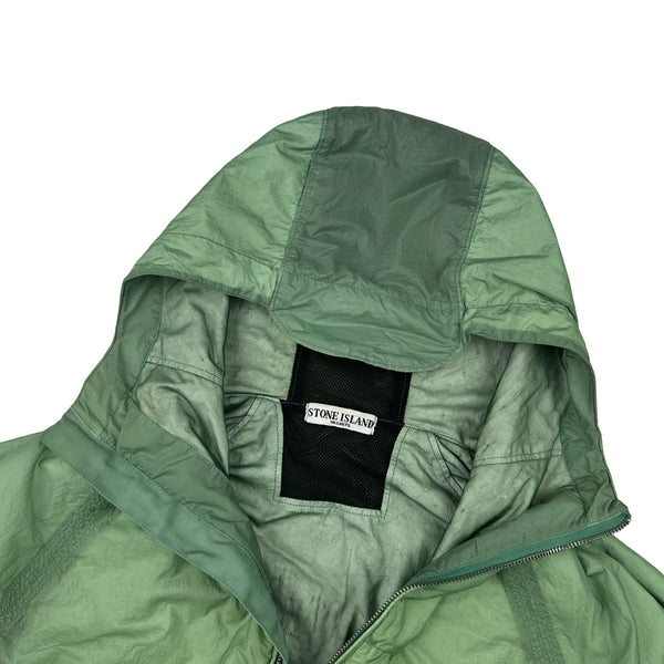 Stone Island 2009 Emerald Green Hyperlight Nylon Hooded Jacket - Large