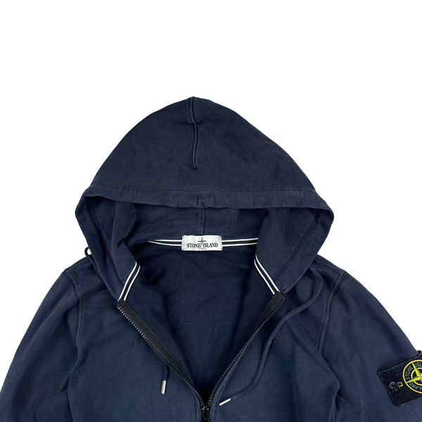 Stone Island 2013 Navy Cotton Zipped Jumper - Small