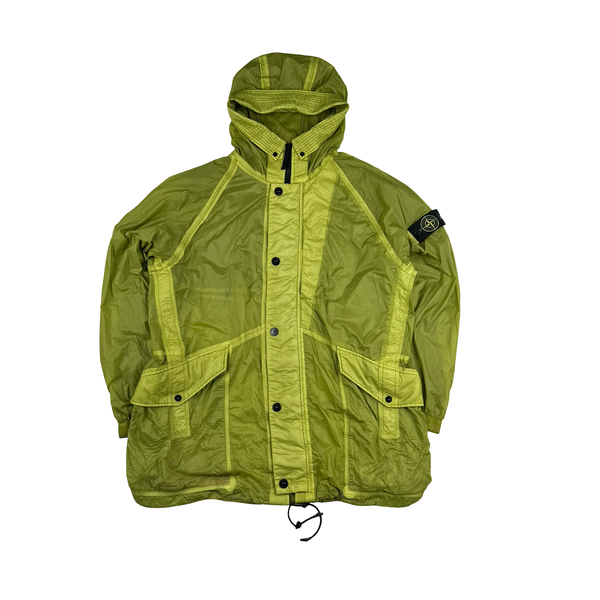 Stone Island  Hyperlight Yellow Lightweight Hooded Parka Jacket - XXL