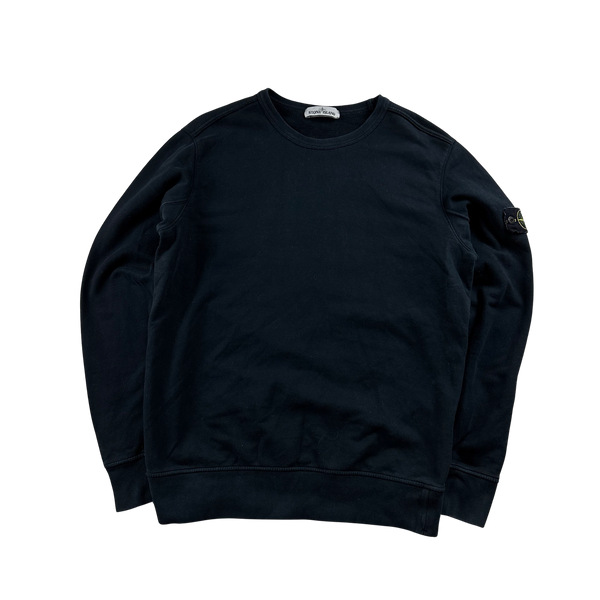 Stone Island 2018 Navy Cotton Crewneck Sweatshirt - Large