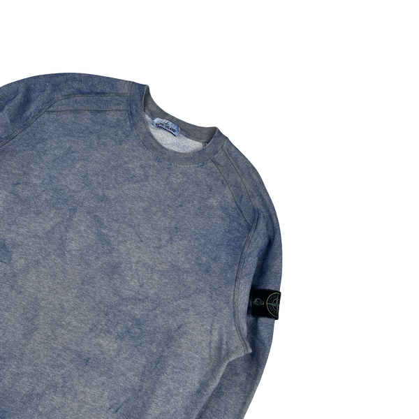 Stone Island 2020 Blue Dust Treatment Cotton Sweatshirt - XL
