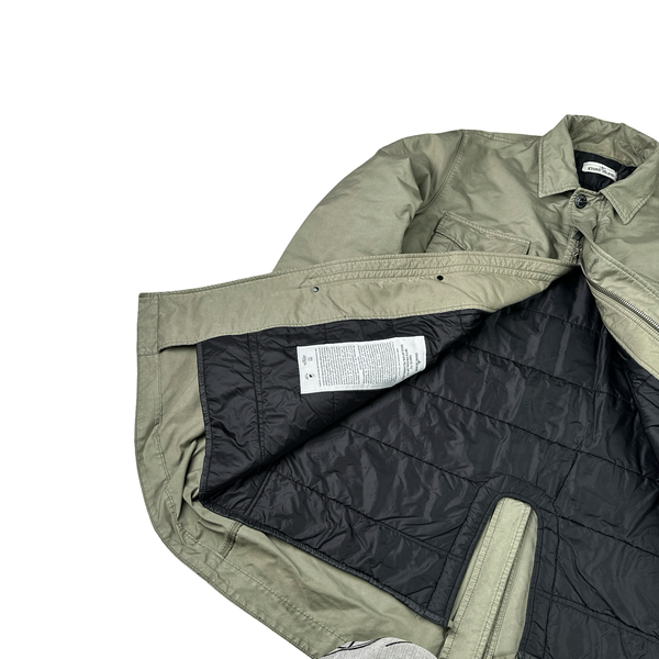 Stone Island Khaki 2019 David TC Primaloft Pea Jacket - XXL