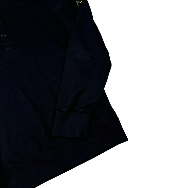 Stone Island 2017 Black Cotton Pullover Jumper - Small