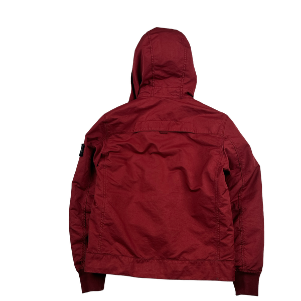 Stone Island 2015 Silver Sherling Liner Coyote Fur Hood David TC Jacket - Small