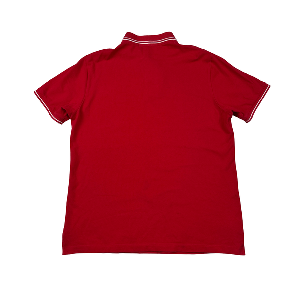 Stone Island Red Short Sleeve Polo Shirt - Large