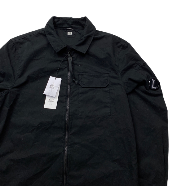 CP Company Black Cotton Overshirt - Medium
