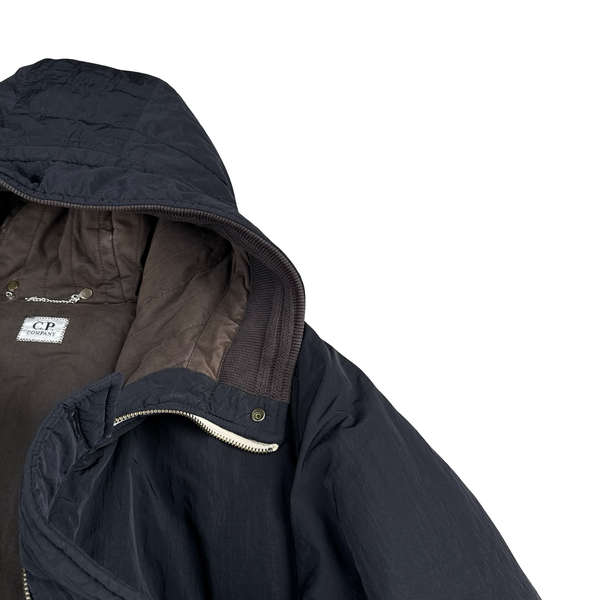 CP Company 2010 Black Chrome Down Filled Puffer Jacket - Medium