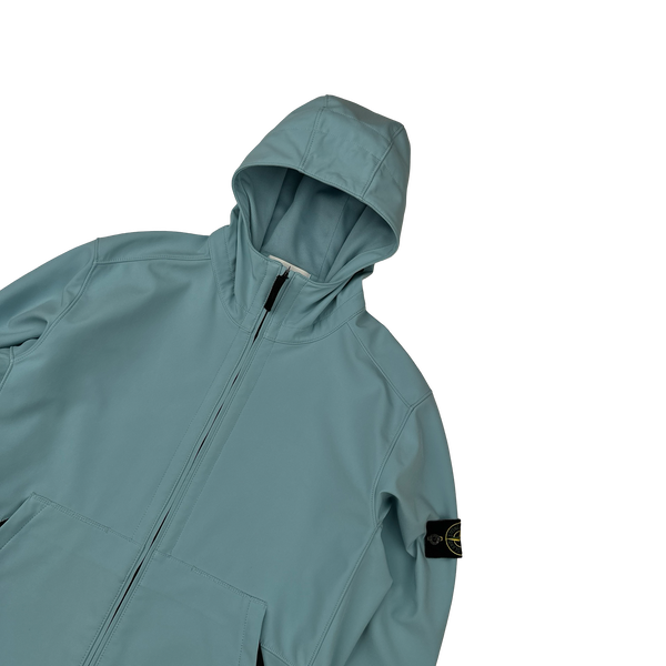 Stone Island 2017 Baby Blue Light Soft Shell R Jacket - XL