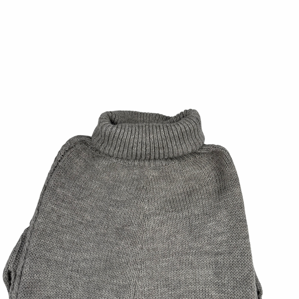 Gucci Women's Grey Roll Neck Alpaca Wool Knit Pullover Jumper  - Small