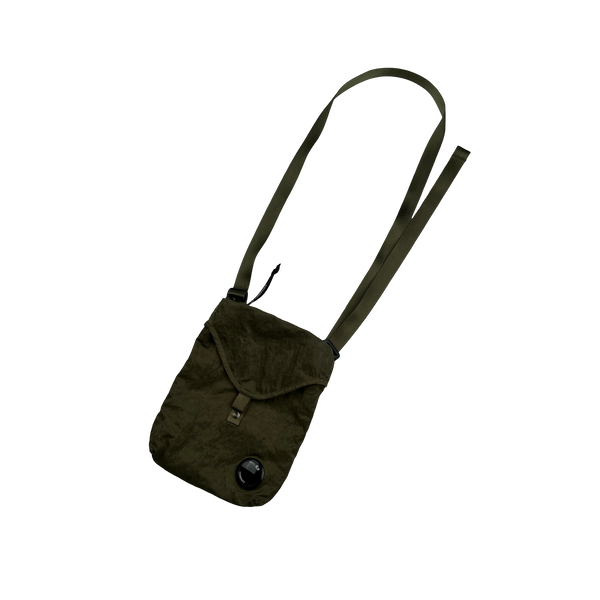 CP Company Khaki Nylon Lens Viewer Side Bag