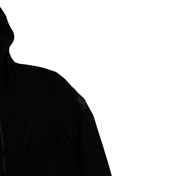 Belstaff Black Hooded Soft Shell Jacket - Small