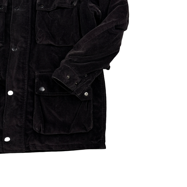 Belstaff Brown Trailmaster Multi Pocket Field Corduroy Zipped Heavyweight Jacket - Large