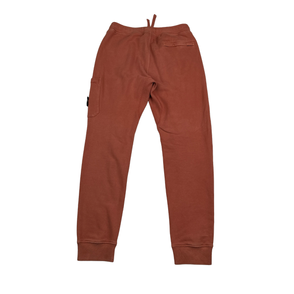 Stone Island 2019 Terracotta Cotton Jogging Bottoms - Medium