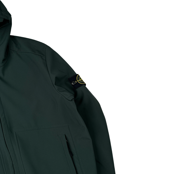 Stone Island 2016 Green Fleece Lined Soft Shell Jacket - XL