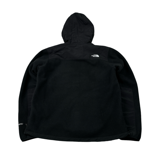 North Face Black Hooded Denali Fleece - Medium