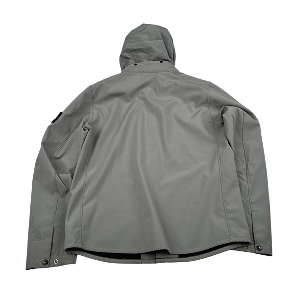 Stone Island 2012 Grey Fleece Lined Soft Shell Jacket - Large
