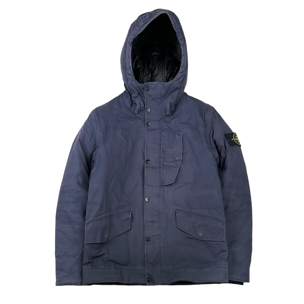 Stone Island 2013 Navy Primaloft 3L Performance Cotton Primaloft Jacket - Small