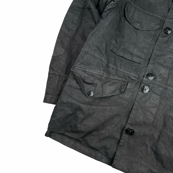 Stone Island 2004 Vintage Lino Flax Nylon Blend Jacket - XL