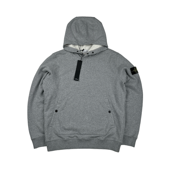 Stone Island 2023 Grey Pullover Hoodie - Large