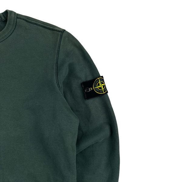Stone Island 2019 Green Cotton Crewneck - Small