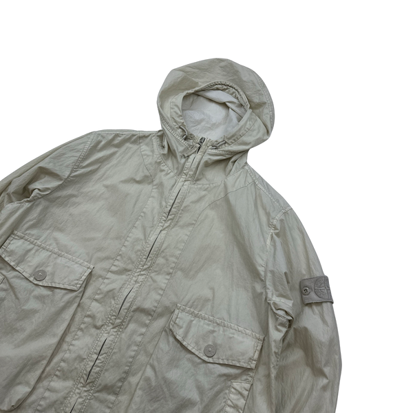 Stone Island 2019 50 Fili Resinata Ghost Parka Jacket - Medium