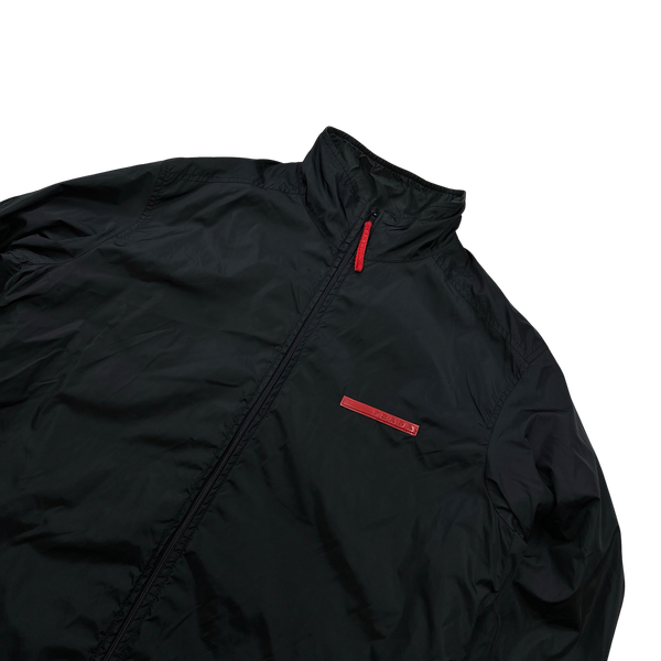 Prada Black Reversible Harrington Jacket - Large