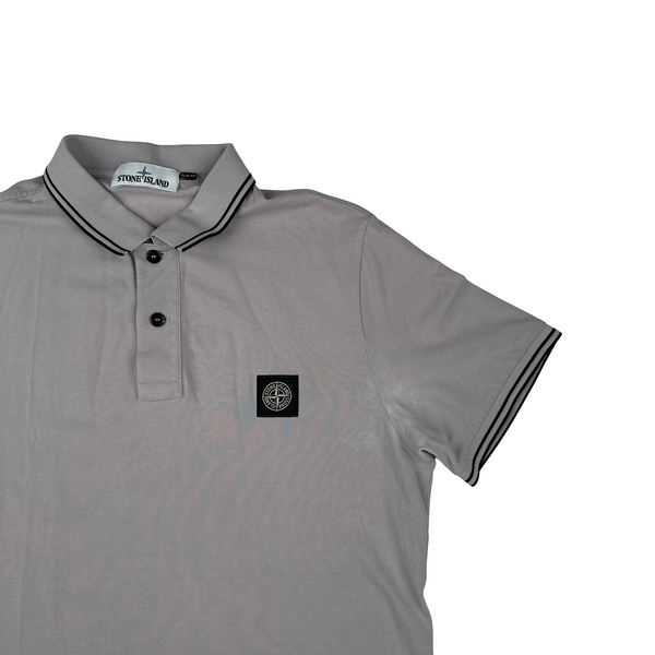 Stone Island Light Purple Short Sleeved Polo Top - XL