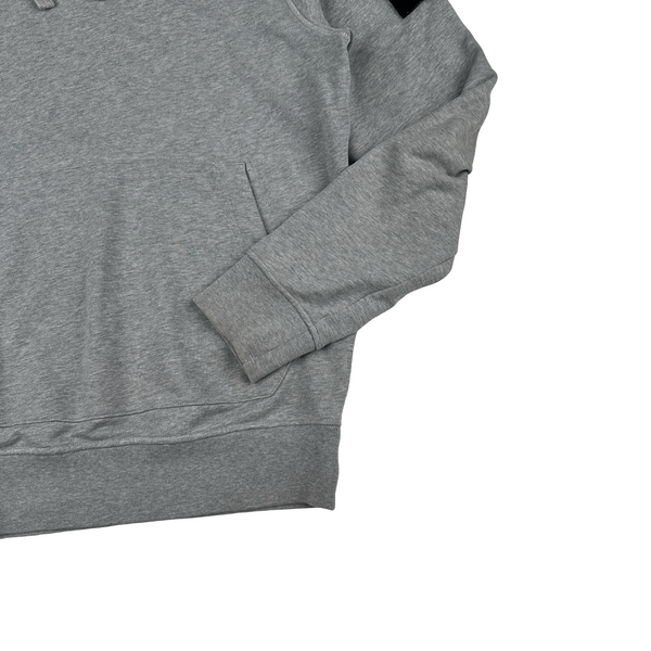 Stone Island 2022 Grey Cotton Pullover Hoodie - Medium