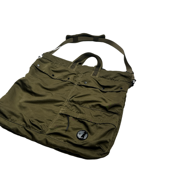 CP Company Khaki Nylon Satchel Tote Bag