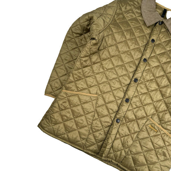 Barbour Beige Diamond Quilted Jacket - Large