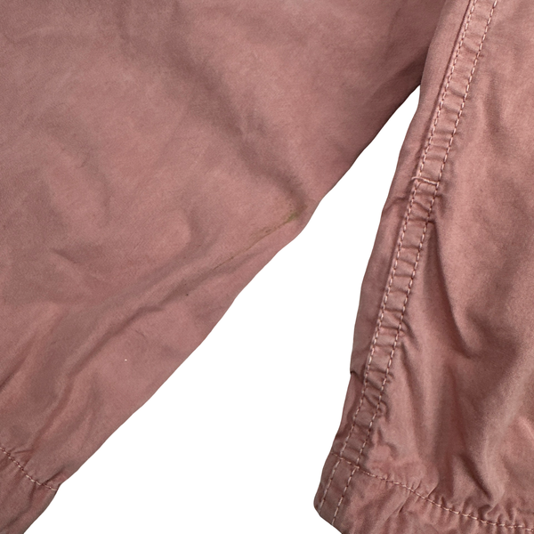 Stone Island 2021 Pink Cotton Zipped Overshirt - Large